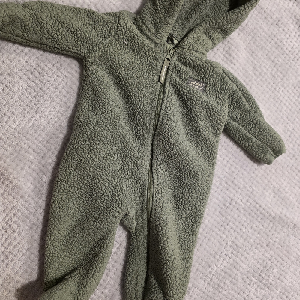 Eddie Bauer Soft Green Kids Footie